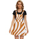 Orange Zebra Vibes Animal Print   Apron Dress View1