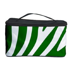 Dark Green Zebra Vibes Animal Print Cosmetic Storage by ConteMonfrey