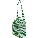 Dark green Zebra Vibes Animal Print Crossbody Day Bag View1