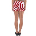 Red Zebra Vibes Animal Print  Yoga Shorts View2