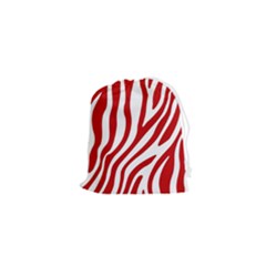 Red Zebra Vibes Animal Print  Drawstring Pouch (xs) by ConteMonfrey