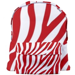 Red Zebra Vibes Animal Print  Giant Full Print Backpack by ConteMonfrey