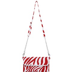 Red Zebra Vibes Animal Print  Mini Crossbody Handbag by ConteMonfrey