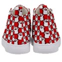 Red And White cat Paws Kids  Mid-Top Canvas Sneakers View4