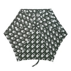 Grey And White Little Paws Mini Folding Umbrellas by ConteMonfrey