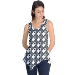 Grey And White Little Paws Sleeveless Tunic by ConteMonfrey