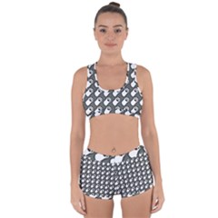 Grey And White Little Paws Racerback Boyleg Bikini Set by ConteMonfrey