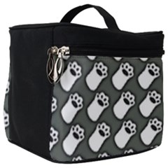 Grey And White Little Paws Make Up Travel Bag (big) by ConteMonfrey