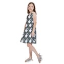 Grey And White Little Paws Kids  Skater Dress View2