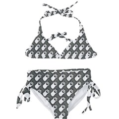 Grey And White Little Paws Kids  Classic Bikini Set by ConteMonfrey