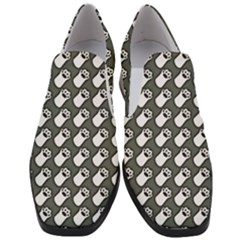 Grey And White Little Paws Women Slip On Heel Loafers by ConteMonfrey