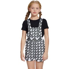 Grey And White Little Paws Kids  Short Overalls by ConteMonfrey