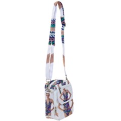 Leafs And Floral Print Shoulder Strap Belt Bag by BellaVistaTshirt02