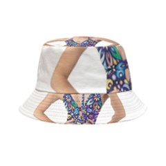 Leafs And Floral Print Inside Out Bucket Hat by BellaVistaTshirt02