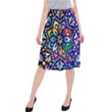 Leafs and Floral Midi Beach Skirt View1