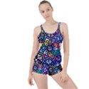 Leafs and Floral Boyleg Tankini Set  View1