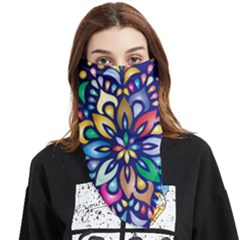 Leafs And Floral Face Covering Bandana (triangle) by BellaVistaTshirt02