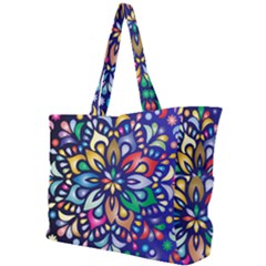 Leafs And Floral Simple Shoulder Bag by BellaVistaTshirt02