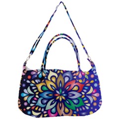 Leafs And Floral Removable Strap Handbag by BellaVistaTshirt02