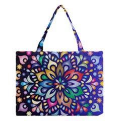 Leafs And Floral Medium Tote Bag by BellaVistaTshirt02