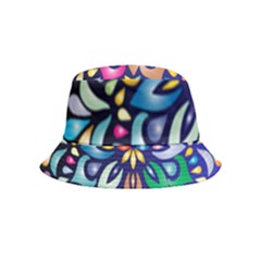 Leafs And Floral Inside Out Bucket Hat (kids) by BellaVistaTshirt02