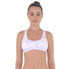 Birds Seamless Pattern Purple Got No Strings Sports Bra by ConteMonfrey