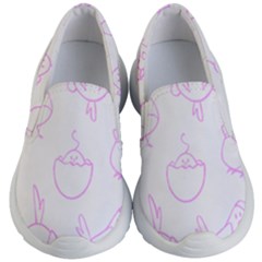 Birds Seamless Pattern Purple Kids Lightweight Slip Ons by ConteMonfrey