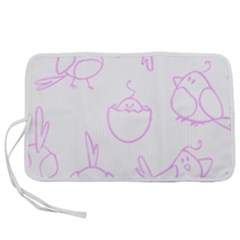 Birds Seamless Pattern Purple Pen Storage Case (l) by ConteMonfrey