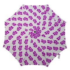 Purple Butterflies On Their Own Way  Hook Handle Umbrellas (medium) by ConteMonfrey