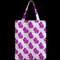 Purple Butterflies On Their Own Way  Zipper Classic Tote Bag View2