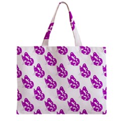 Purple Butterflies On Their Own Way  Zipper Mini Tote Bag by ConteMonfrey