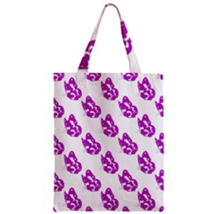 Purple Butterflies On Their Own Way  Zipper Classic Tote Bag by ConteMonfrey