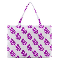 Purple Butterflies On Their Own Way  Zipper Medium Tote Bag by ConteMonfrey