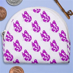 Purple Butterflies On Their Own Way  Horseshoe Style Canvas Pouch by ConteMonfrey