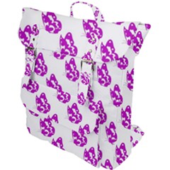 Purple Butterflies On Their Own Way  Buckle Up Backpack by ConteMonfrey