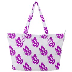 Purple Butterflies On Their Own Way  Full Print Shoulder Bag by ConteMonfrey