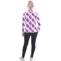 Purple Butterflies On Their Own Way  Velvet Zip Up Jacket View2