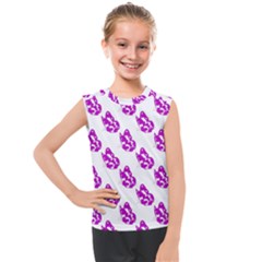 Purple Butterflies On Their Own Way  Kids  Mesh Tank Top by ConteMonfrey