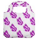 Purple Butterflies On Their Own Way  Premium Foldable Grocery Recycle Bag View2