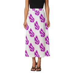 Purple Butterflies On Their Own Way  Classic Midi Chiffon Skirt by ConteMonfrey