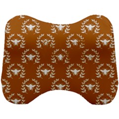 Brown Golden Bees Head Support Cushion by ConteMonfrey