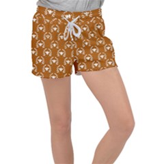 Brown Golden Bees Women s Velour Lounge Shorts by ConteMonfrey