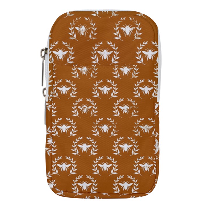 Brown Golden Bees Waist Pouch (Small)