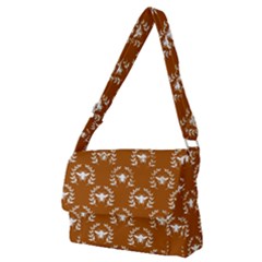 Brown Golden Bees Full Print Messenger Bag (m) by ConteMonfrey