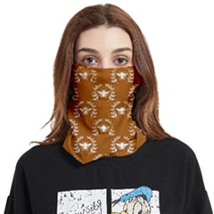 Brown Golden Bees Face Covering Bandana (two Sides) by ConteMonfrey