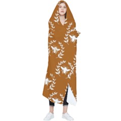 Brown Golden Bees Wearable Blanket by ConteMonfrey