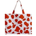 Orange Cow Dots Zipper Mini Tote Bag View2