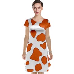 Orange Cow Dots Cap Sleeve Nightdress by ConteMonfrey