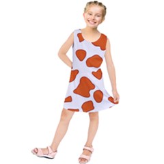 Orange Cow Dots Kids  Tunic Dress by ConteMonfrey