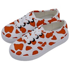 Orange Cow Dots Kids  Classic Low Top Sneakers by ConteMonfrey